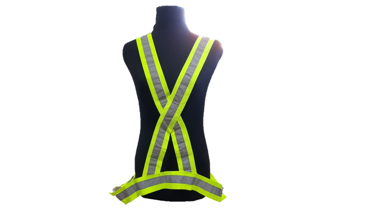 BANDOLERA TEXTIL CON REFLEX CONTINUO