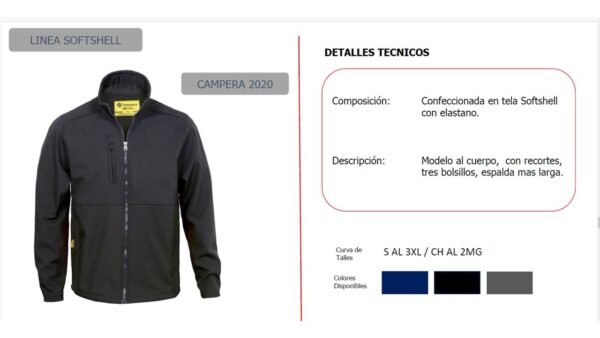 CAMPERA SOFTSHELL PAMPERO - Imagen 3