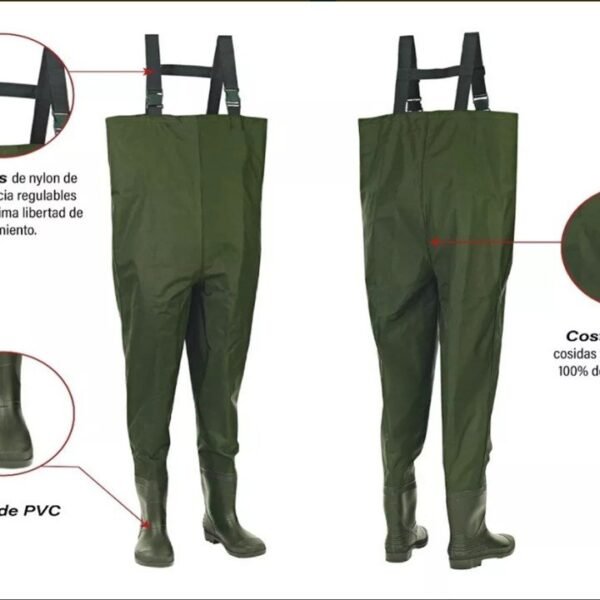 BOTA WADER VULCANIZADA VERDE CONOLON