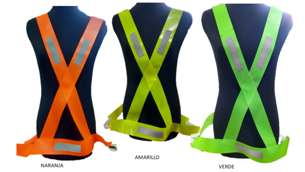 BANDOLERA PVC CON REFLEX