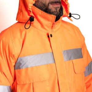 CAMPERA PARKA CORDERITO NARANJA VICSA