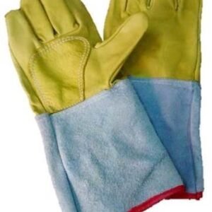 GUANTE VAQUETA AMARILLA AMERICANO PUÑO LARGO