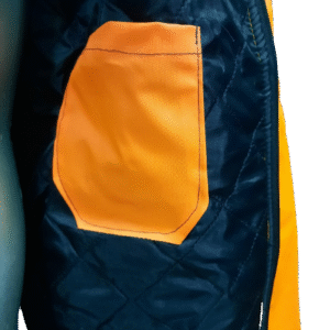 CAMPERA TERMICA TRUCKER MATELASEADA NARANJA CON REFLEX