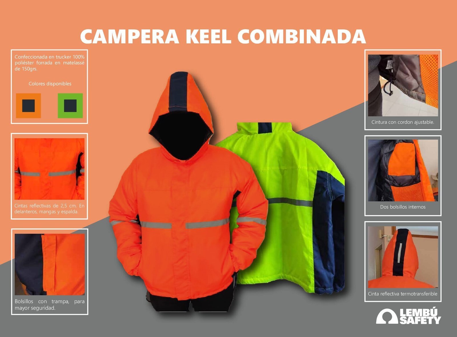 CAMPERA TERMICA TRUCKER LEMBU KEEL COMBINADA - Imagen 2