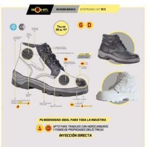 BOTIN SANITARIO – BLANCO CON PUNTERA BOHM