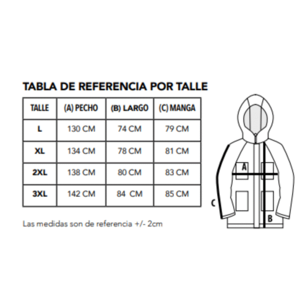 TRAJE EJECUTIVO LLUVIA AZUL 2 PIEZAS VICSA