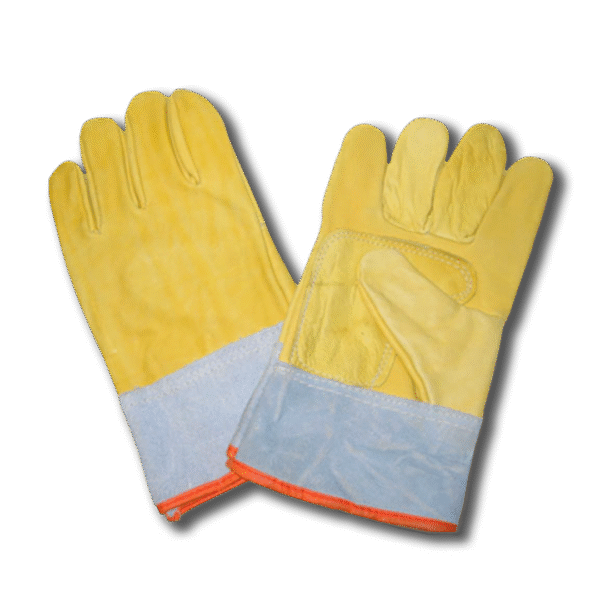 GUANTE VAQUETA AMARILLA AMERICANO PUÑO CORTO