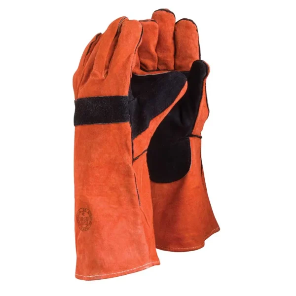 GUANTE SOLDADOR  REFUERZO PALMAR E INDICE, FORRADO HILO KEVLAR  STEELPRO