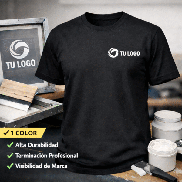 LOGO ESTAMPADO POR SERIGRAFIA 1 COLOR HASTA 10 CM