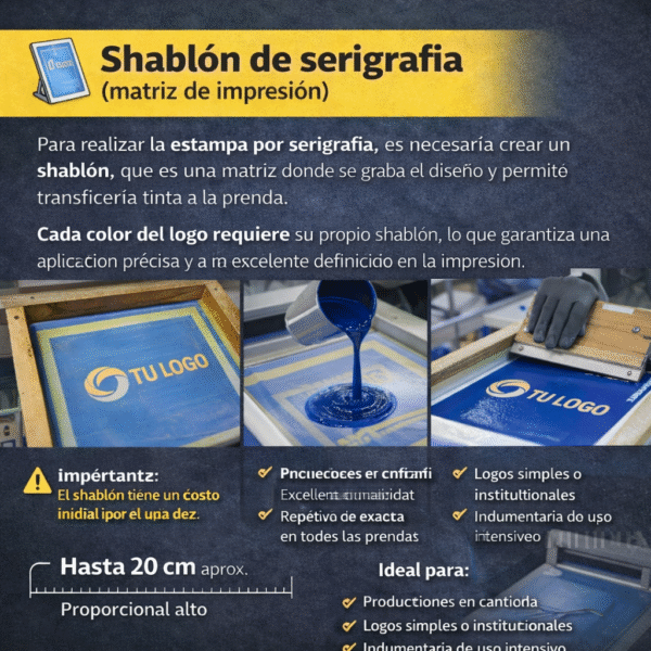 SHABLON PARA LOGO EN SERIGRAFIA