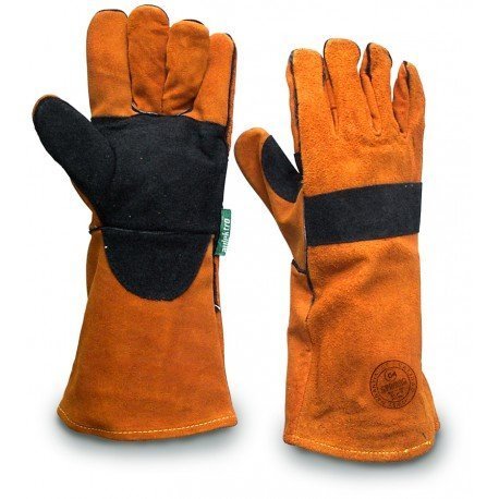 GUANTE SOLDADOR  REFUERZO PALMAR E INDICE, FORRADO HILO KEVLAR  STEELPRO