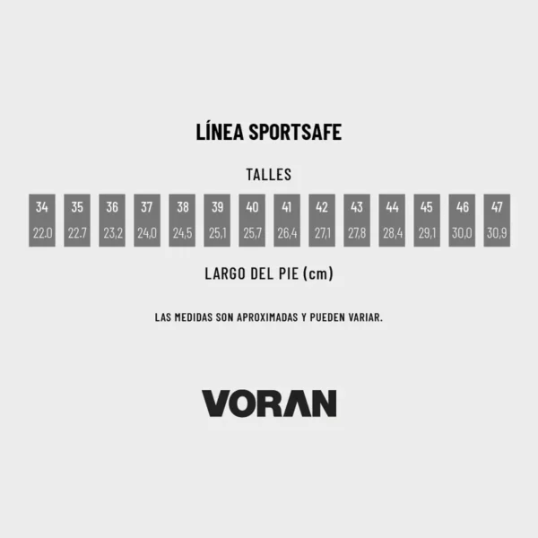 ZAPATO ENERGY 410N – SPORTSAFE – VORAN Negro